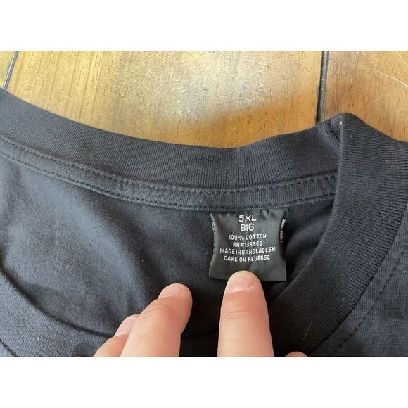 Manny Pacquiao vs. Mayweather Graphic Tee T-Shirt 5XL Big Black MGM 2015 Cotton - Picture 5 of 6